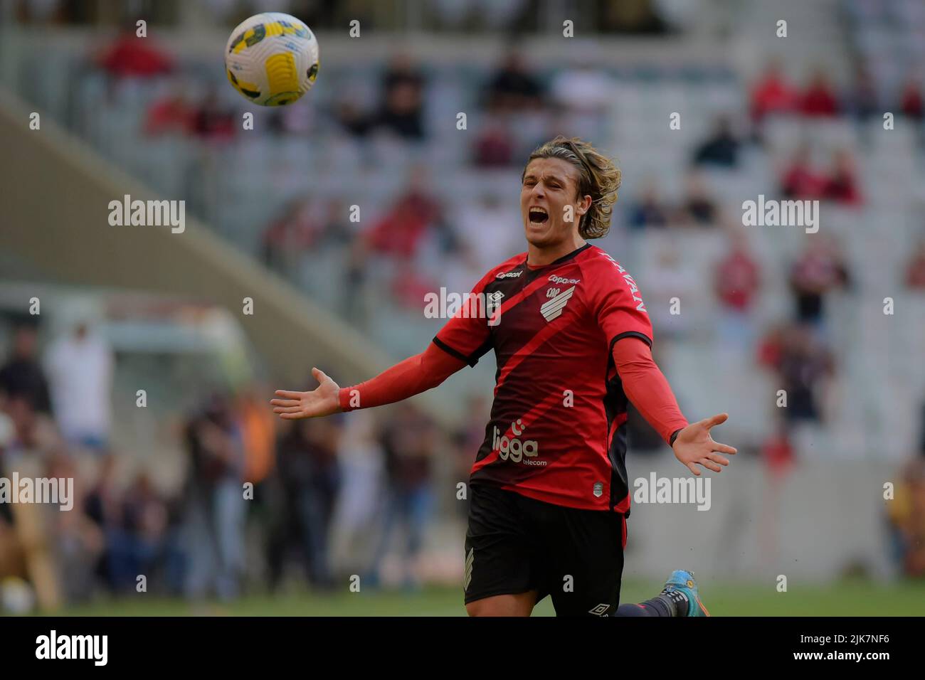 Curitiba, Brasilien. 31.. Juli 2022. Canobbio während Athletico und São Paulo. Spiel gültig für die 20. Runde der Brasilianischen Meisterschaft 2022. Joaquim Américo Guimarães Stadion in Curitiba, PR. Kredit: Reinaldo Reginato/FotoArena/Alamy Live Nachrichten Stockfoto