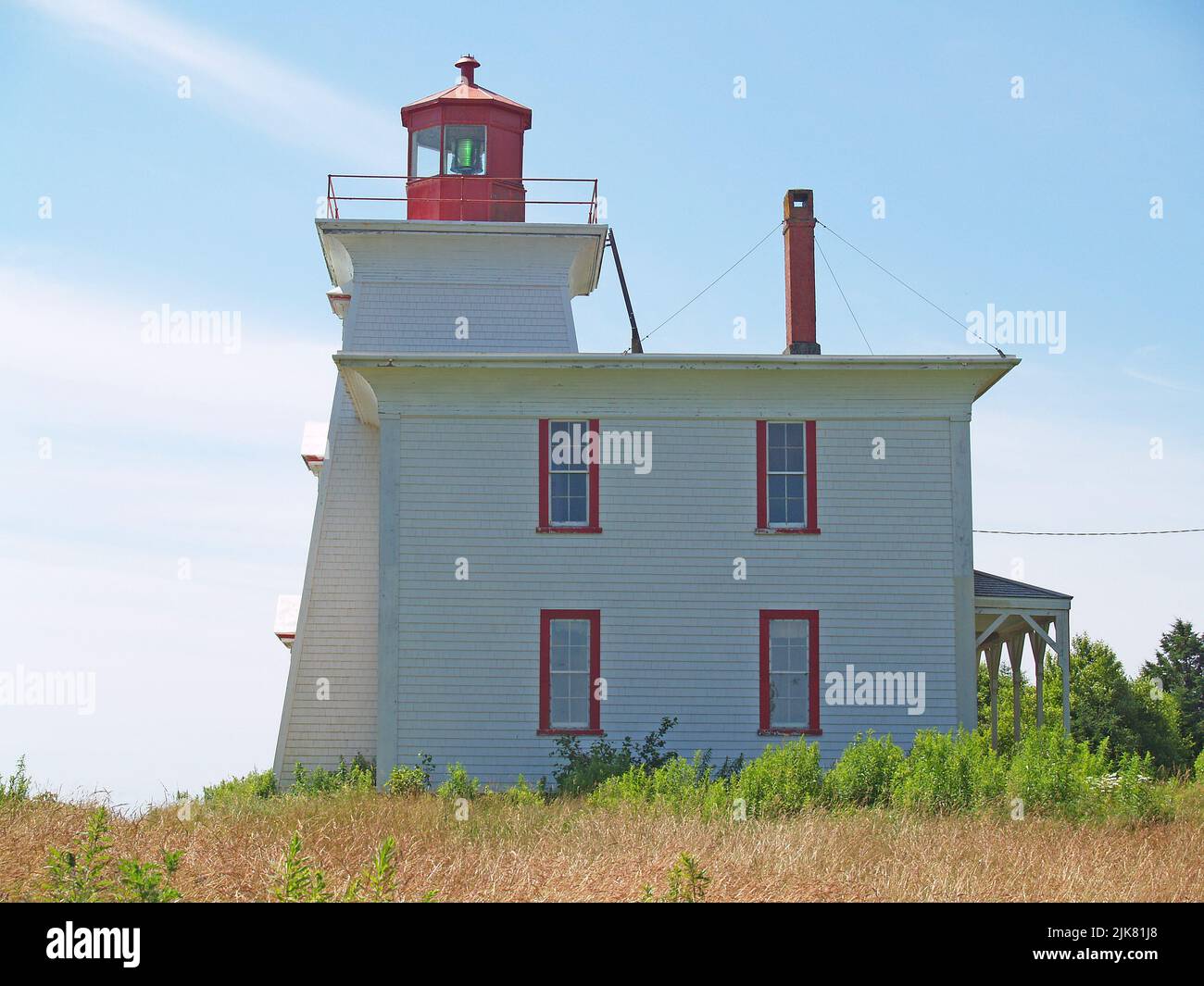 Blockhouse Light, Rocky Point, PEI Stockfoto