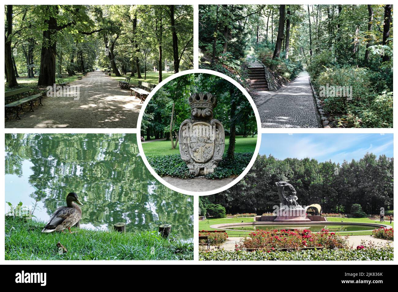 Der Lazienki Palast im Lazienki-Park, Warschau. Lazienki Krolewskie. Polen Stockfoto