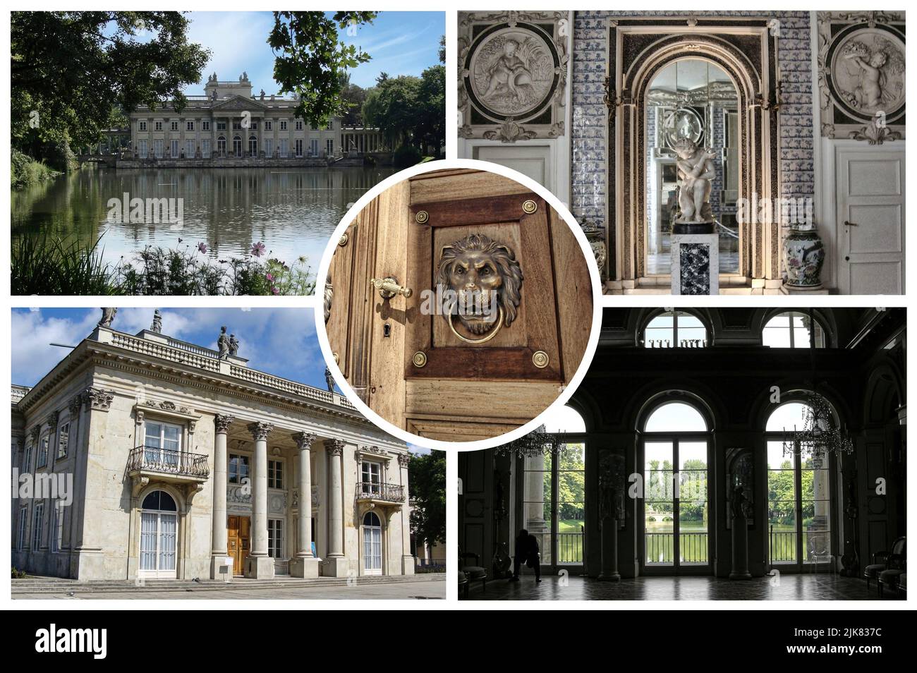 Der Lazienki Palast im Lazienki-Park, Warschau. Lazienki Krolewskie. Polen Stockfoto