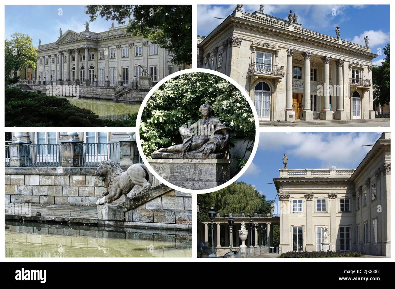 Der Lazienki Palast im Lazienki-Park, Warschau. Lazienki Krolewskie. Polen Stockfoto