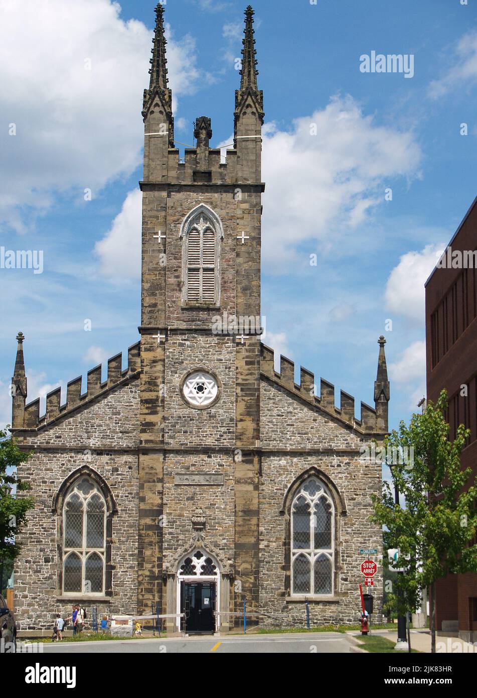 St. John's Stone Church, New Brunswick Stockfoto