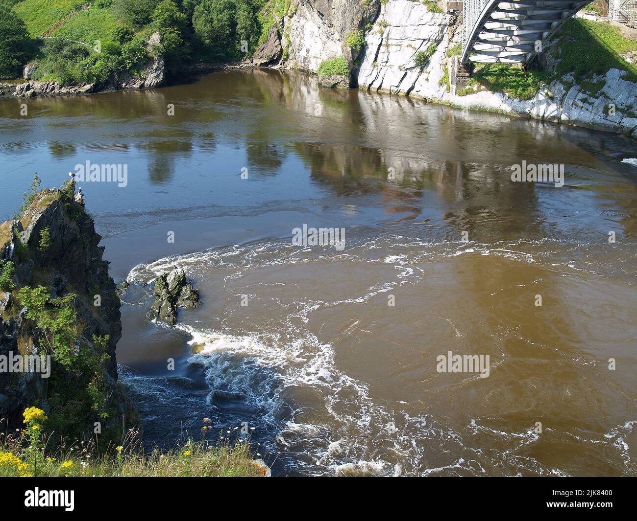 Reversing Falls, Saint John, NB Stockfoto