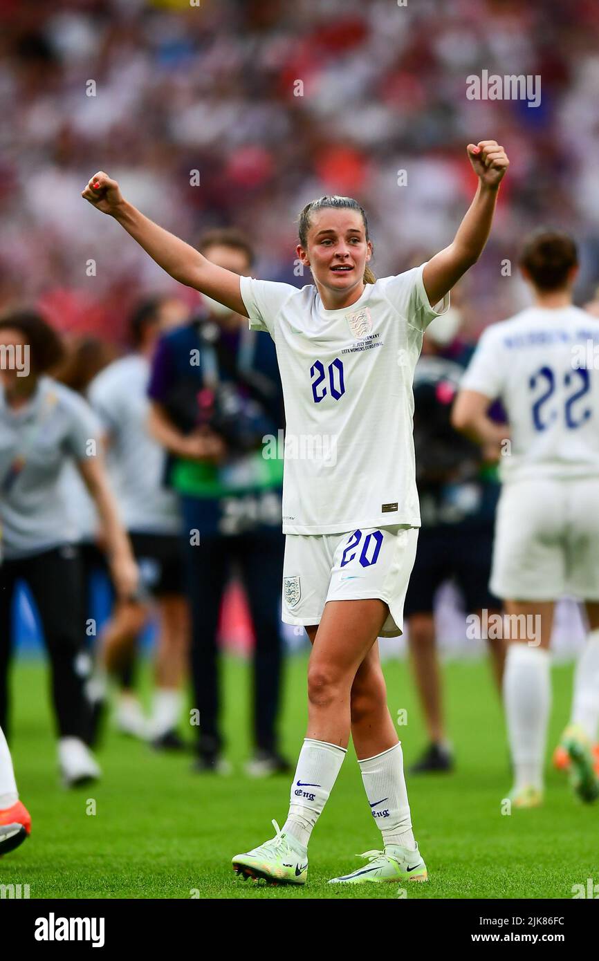 London, Großbritannien. 10.. Mai 2021. London, England, Juli 31. 2022: Während des UEFA Womens Euro 2022-Finals zwischen England und Deutschland im Wembley Stadium, England. (Kevin Hodgson/SPP) Quelle: SPP Sport Press Photo. /Alamy Live News Stockfoto