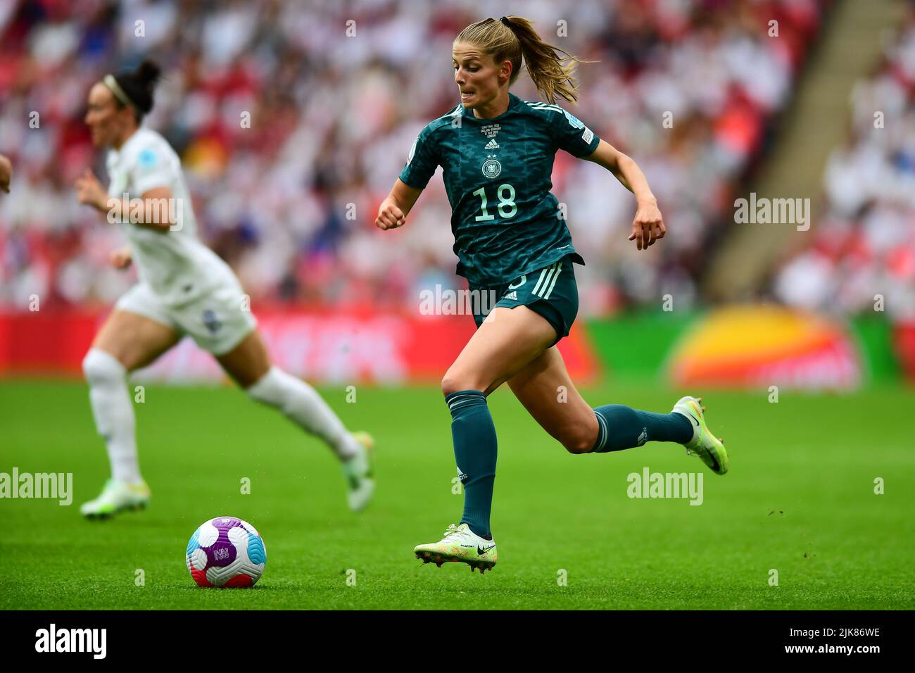 London, Großbritannien. 10.. Mai 2021. London, England, Juli 31. 2022: Während des UEFA Womens Euro 2022-Finals zwischen England und Deutschland im Wembley Stadium, England. (Kevin Hodgson/SPP) Quelle: SPP Sport Press Photo. /Alamy Live News Stockfoto