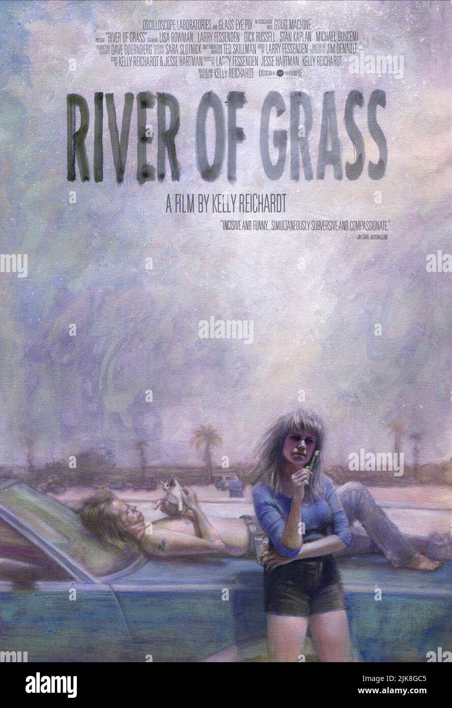 Film Poster Film: River Of Grass (1994) Regie: Kelly Reichardt 01 January 1994 **WARNUNG** Dieses Foto ist nur für redaktionelle Zwecke bestimmt und unterliegt dem Copyright von STRANG RELEASING und/oder des Fotografen, der von der Film- oder Produktionsfirma beauftragt wurde und darf nur von Publikationen im Zusammenhang mit der Bewerbung des oben genannten Films reproduziert werden. Eine obligatorische Gutschrift für DIE STRANGFREIGABE ist erforderlich. Der Fotograf sollte auch bei Bekanntwerden des Fotos gutgeschrieben werden. Ohne schriftliche Genehmigung der Film Company kann keine kommerzielle Nutzung gewährt werden. Stockfoto