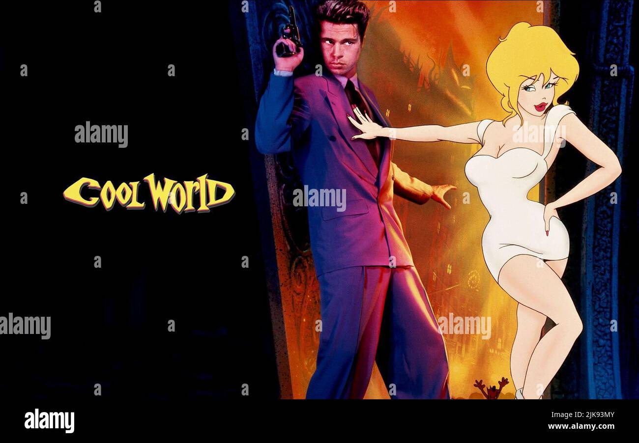 Brad Pitt Film: Cool World (USA 1992) Charaktere: Detective Frank Harris Regie: Ralph Bakshi 10 July 1992 **WARNUNG** Dieses Foto ist nur für redaktionelle Zwecke bestimmt und unterliegt dem Copyright von PARAMOUNT und/oder des Fotografen, der von der Film- oder Produktionsfirma beauftragt wurde und darf nur von Publikationen im Zusammenhang mit der Bewerbung des oben genannten Films reproduziert werden. Eine obligatorische Gutschrift an PARAMOUNT ist erforderlich. Der Fotograf sollte auch bei Bekanntwerden des Fotos gutgeschrieben werden. Ohne schriftliche Genehmigung der Film Company kann keine kommerzielle Nutzung gewährt werden. Stockfoto