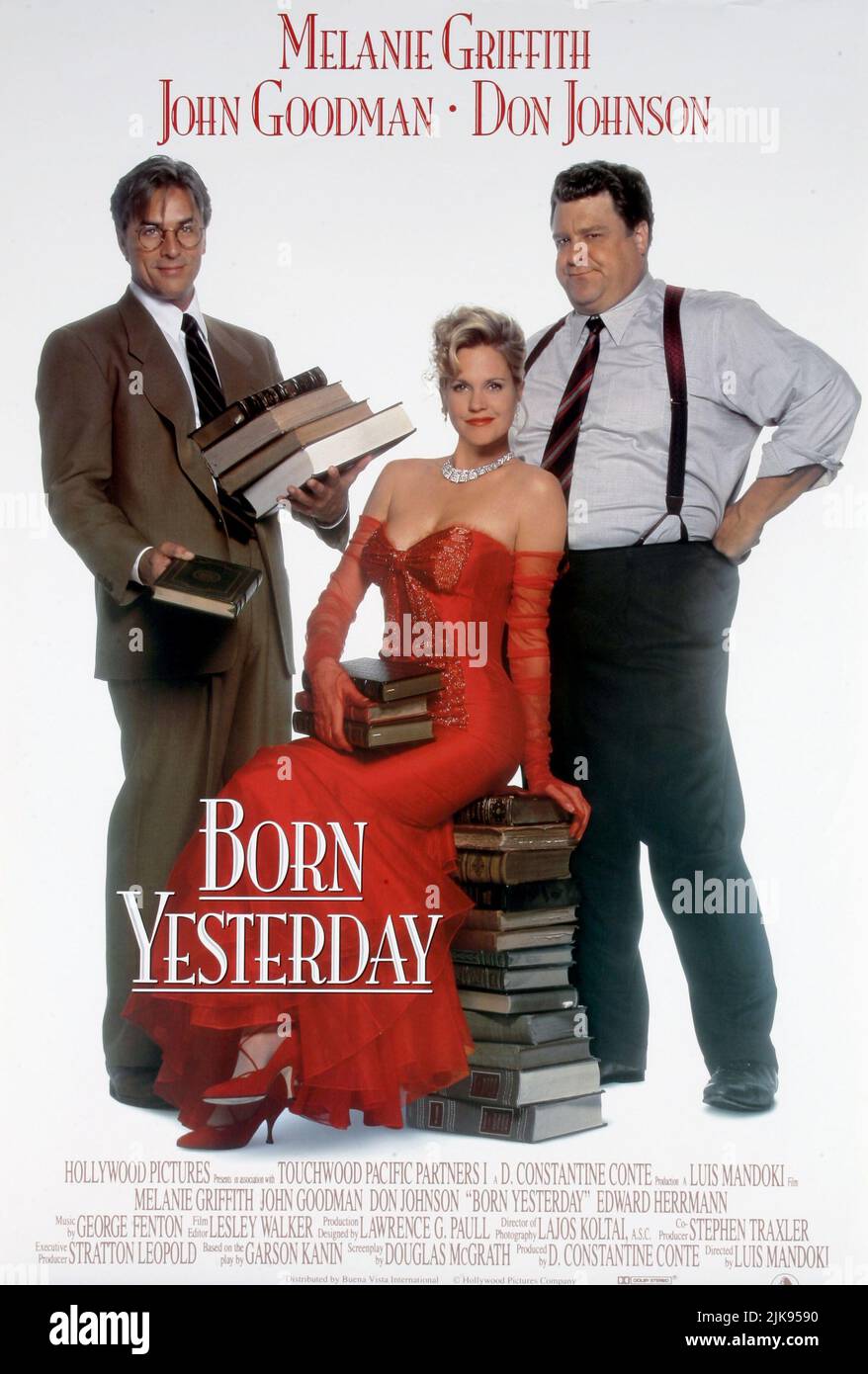 Don Johnson, Melie Griffith & John Goodman Poster Film: Born Yesterday (USA 1993) Charaktere: Paul Verrall,Billie Dawn & Regie: Luis Mandoki 26 March 1993 **WARNUNG** Dieses Foto ist nur für den redaktionellen Gebrauch bestimmt und unterliegt dem Copyright von HOLLYWOOD-BILDERN und/oder dem Fotografen, der von der Film- oder Produktionsfirma beauftragt wurde, und kann nur von Publikationen im Zusammenhang mit der Bewerbung des oben genannten Films reproduziert werden. Eine obligatorische Gutschrift für HOLLYWOOD-BILDER ist erforderlich. Der Fotograf sollte auch bei Bekanntwerden des Fotos gutgeschrieben werden. Eine kommerzielle Nutzung kann ohne schriftliche Genehmigung des FI nicht gewährt werden Stockfoto