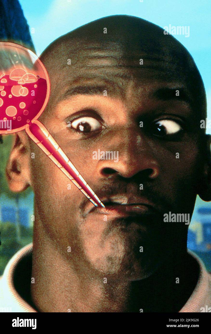 Michael Jordan Film Space Jam (USA 1996) Charaktere: Selbst Regisseur: Joe Pytka 10. November 1996 **WARNUNG** dieses Foto ist nur für redaktionelle Zwecke bestimmt und ist urheberrechtlich geschützt von WARNER BROS. Und/oder dem von der Film- oder Produktionsgesellschaft beauftragten Fotografen und dürfen nur durch Veröffentlichungen in Verbindung mit der Werbung für den oben genannten Film reproduziert werden. Eine obligatorische Gutschrift an WARNER BROS. Ist erforderlich. Der Fotograf sollte ebenfalls angerechnet werden, wenn er bekannt ist. Ohne schriftliche Genehmigung der Film Company kann keine kommerzielle Nutzung gewährt werden. Stockfoto