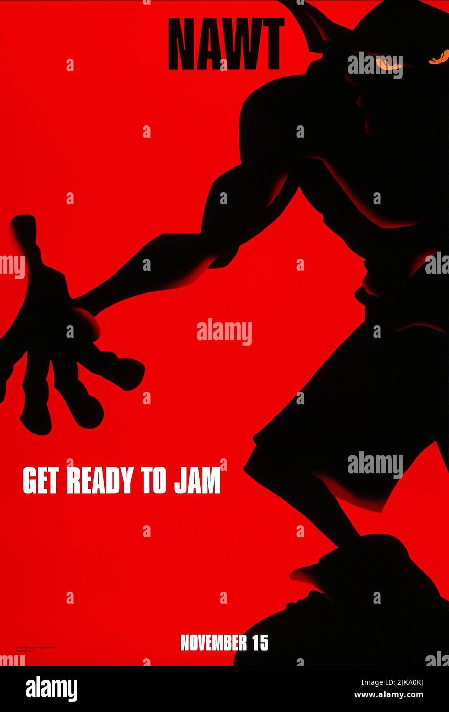 Filmposter Film Space Jam (1996) Regie: Joe Pytka 10. November 1996 **WARNUNG** dieses Foto ist nur für redaktionelle Zwecke bestimmt und unterliegt dem Copyright von WARNER BROS und/oder dem Fotografen, der von der Film- oder Produktionsgesellschaft beauftragt wurde. Es kann nur durch Veröffentlichungen in Verbindung mit der Werbung für den oben genannten Film reproduziert werden. Eine obligatorische Gutschrift für WARNER BROS ist erforderlich. Der Fotograf sollte ebenfalls angerechnet werden, wenn er bekannt ist. Ohne schriftliche Genehmigung der Film Company kann keine kommerzielle Nutzung gewährt werden. Stockfoto