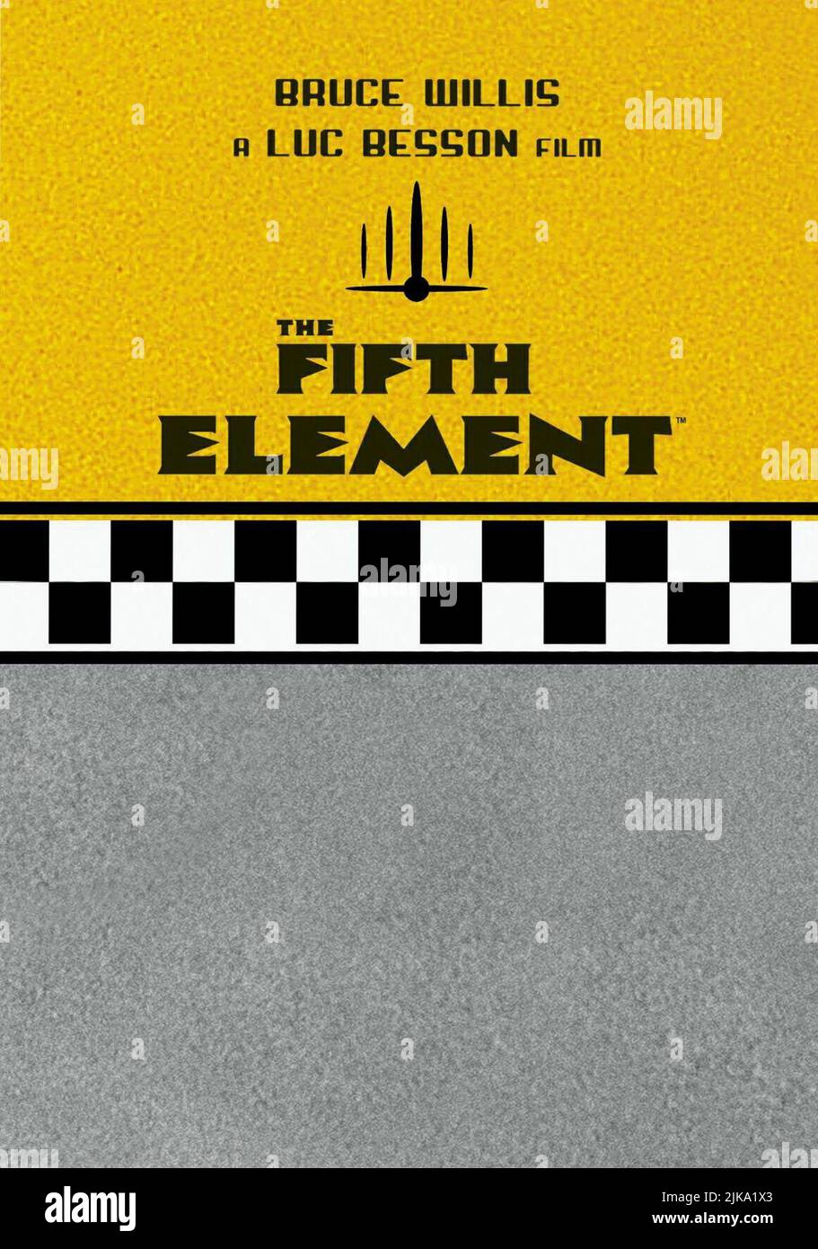 Filmplakat Film das fünfte Element (Le cinquième élément) FR 1997, Regie: Luc Besson 07. Mai 1997 **WARNUNG** dieses Foto ist nur für redaktionelle Zwecke bestimmt und unterliegt dem Urheberrecht von GAUMONT und/oder dem Fotografen, der von der Film- oder Produktionsgesellschaft beauftragt wurde. Es darf nur durch Veröffentlichungen in Verbindung mit der Werbung für den oben genannten Film reproduziert werden. Eine obligatorische Gutschrift für GAUMONT ist erforderlich. Der Fotograf sollte ebenfalls angerechnet werden, wenn er bekannt ist. Ohne schriftliche Genehmigung der Film Company kann keine kommerzielle Nutzung gewährt werden. Stockfoto