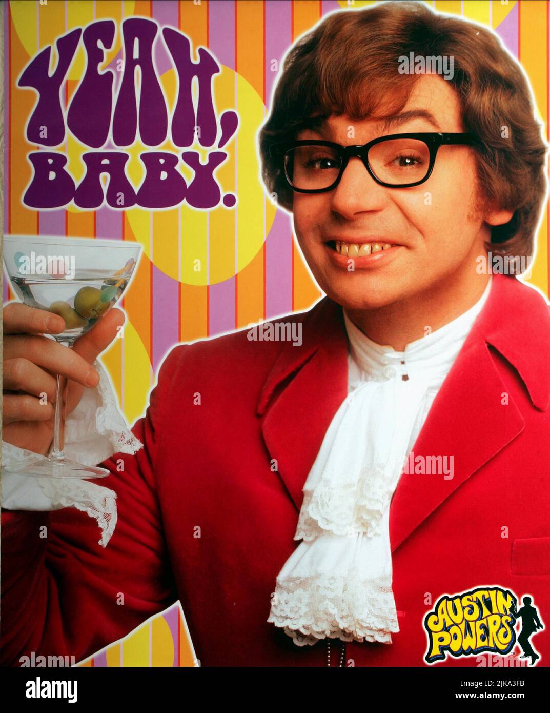 Mike Myers Poster Film: Austin Powers: International man of Mystery (USA/DE 1997) Regie: Jay Roach 02 May 1997 **WARNUNG** Dieses Foto ist nur für redaktionelle Zwecke bestimmt und unterliegt dem Copyright des NEW LINE CINEMA und/oder des Fotografen, der von der Film- oder Produktionsfirma beauftragt wurde und darf nur von Publikationen im Zusammenhang mit der Bewerbung des oben genannten Films reproduziert werden. Eine obligatorische Gutschrift für DAS NEUE LINE CINEMA ist erforderlich. Der Fotograf sollte auch bei Bekanntwerden des Fotos gutgeschrieben werden. Ohne schriftliche Genehmigung der Film Company kann keine kommerzielle Nutzung gewährt werden. Stockfoto