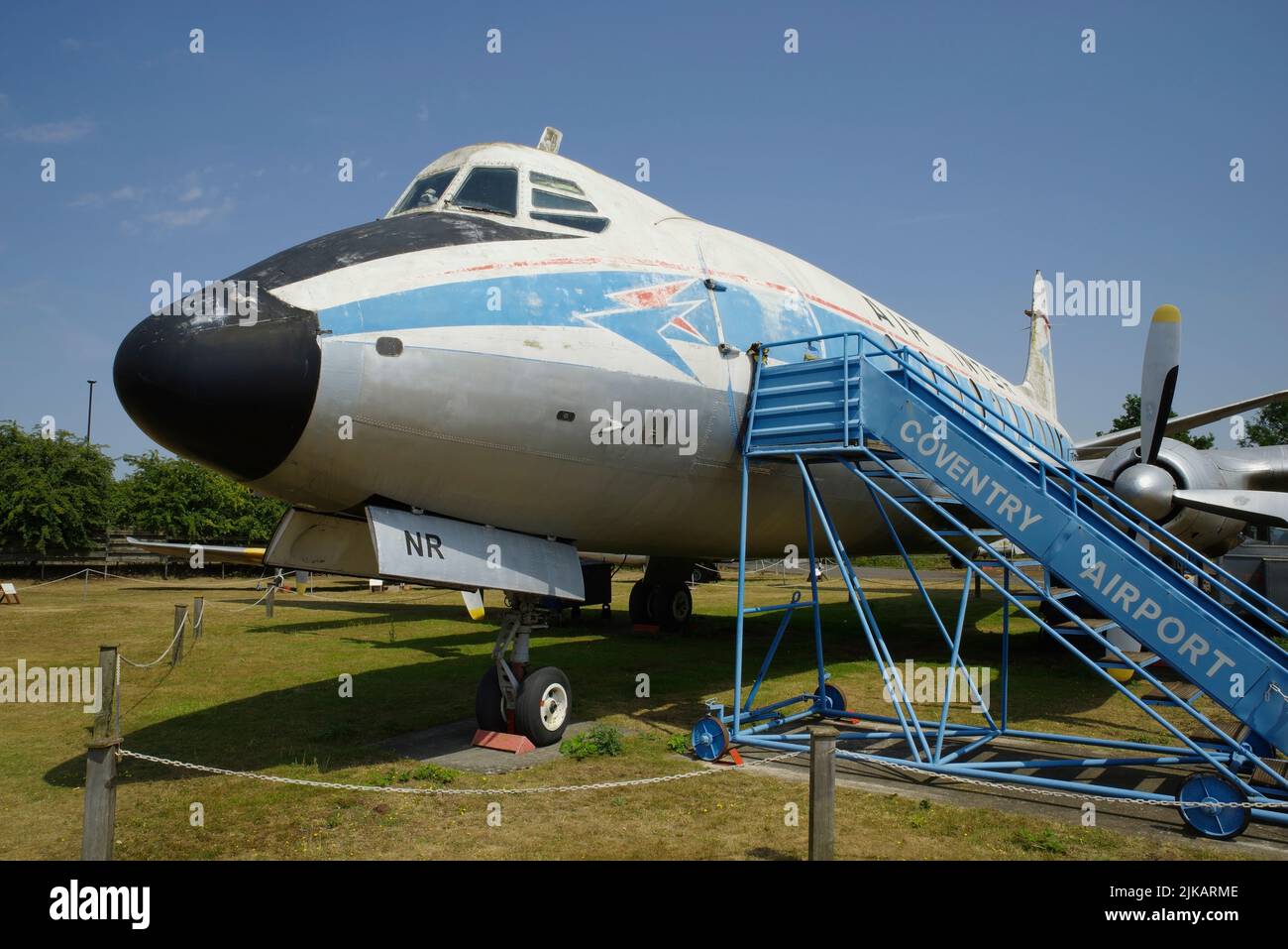 Vickers Viscount F-BGNR, im Midlands Air Museum, Coventry. Stockfoto