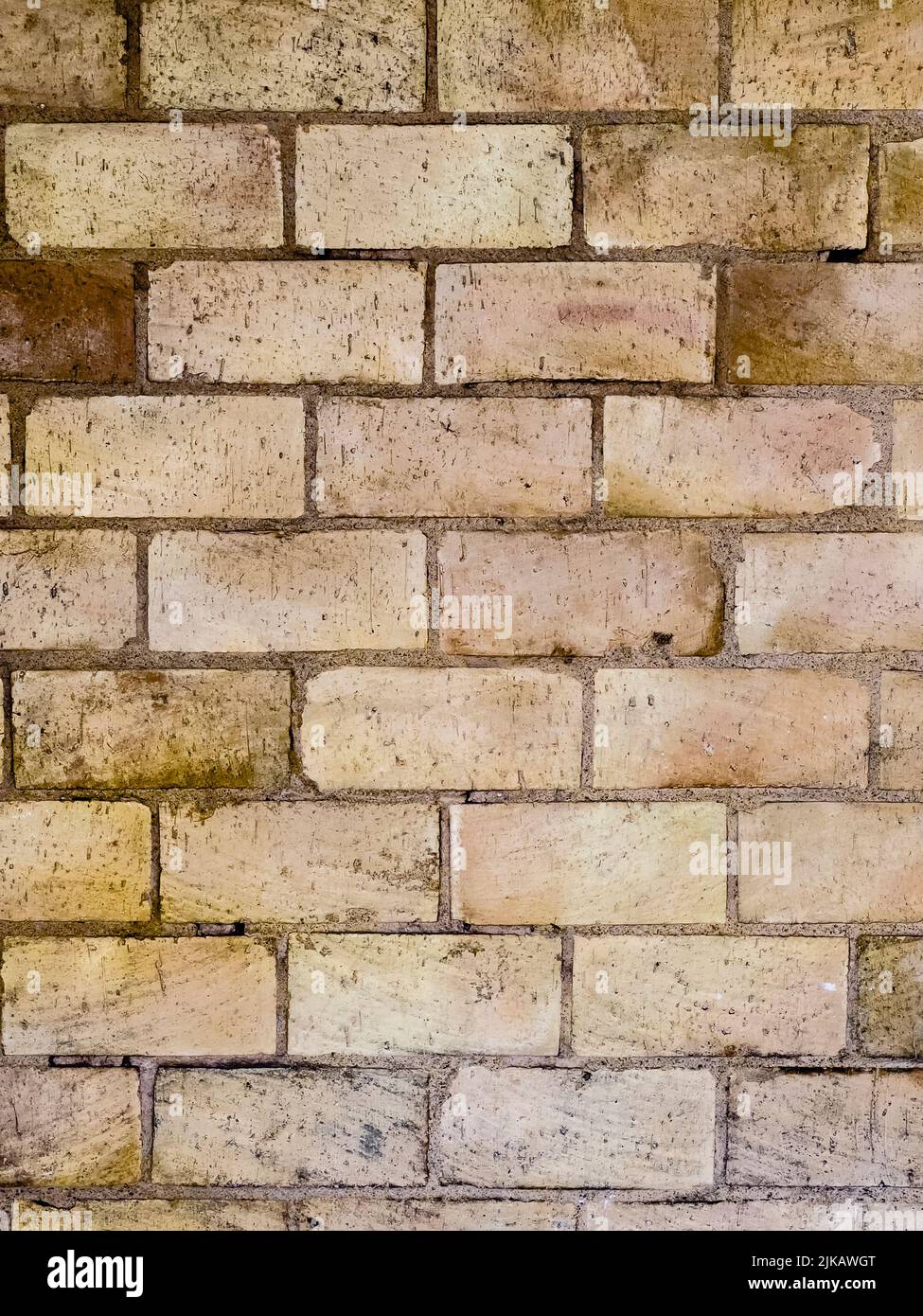 Braun beige Backstein Wand Grunge strukturierte Hintergrund - Stock Foto Stockfoto