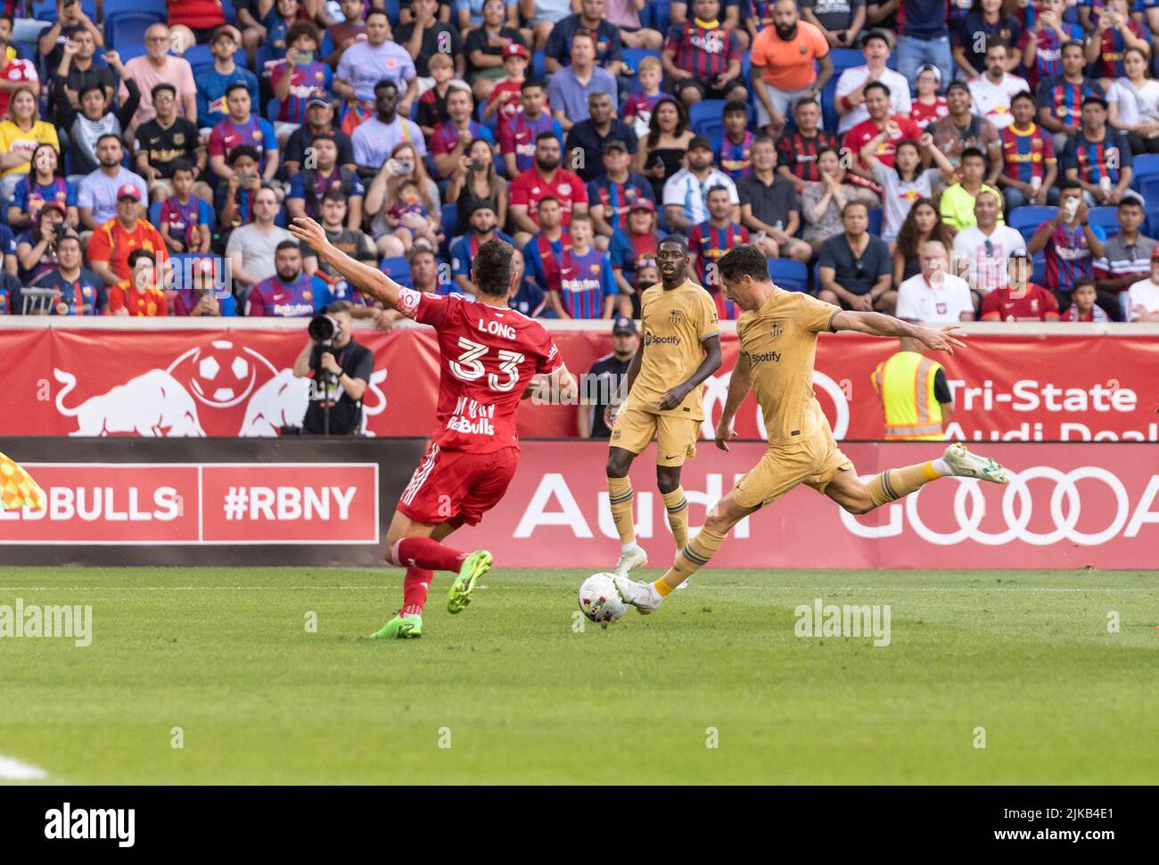 Harrison, New Jersey, USA. 30.. Juli 2022. Robert Lewandowski (Foto: © Lev Radin/Pacific Press via ZUMA Press Wire) Stockfoto