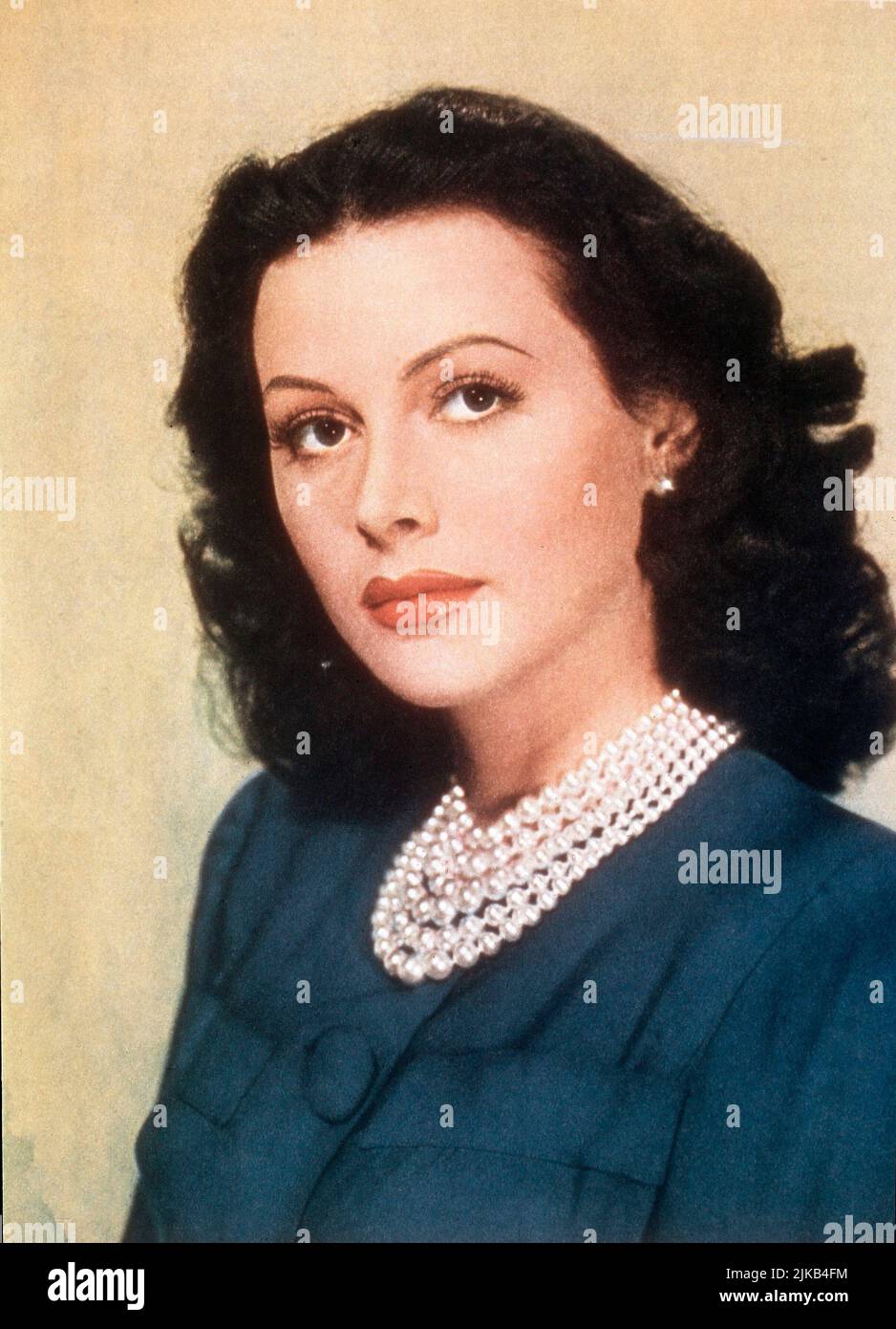 HEDY LAMARR (1914-2000) - ACTRIZ, INVENTORA E INGENIERA EN TELECOMUNICACIONES AUSTRIACA. HEDY LAMARR. KIESLER EVA MARIA. Stockfoto