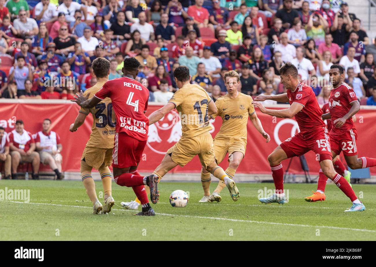 Harrison, New Jersey, USA. 30.. Juli 2022. Robert Lewandowski (Foto: © Lev Radin/Pacific Press via ZUMA Press Wire) Stockfoto