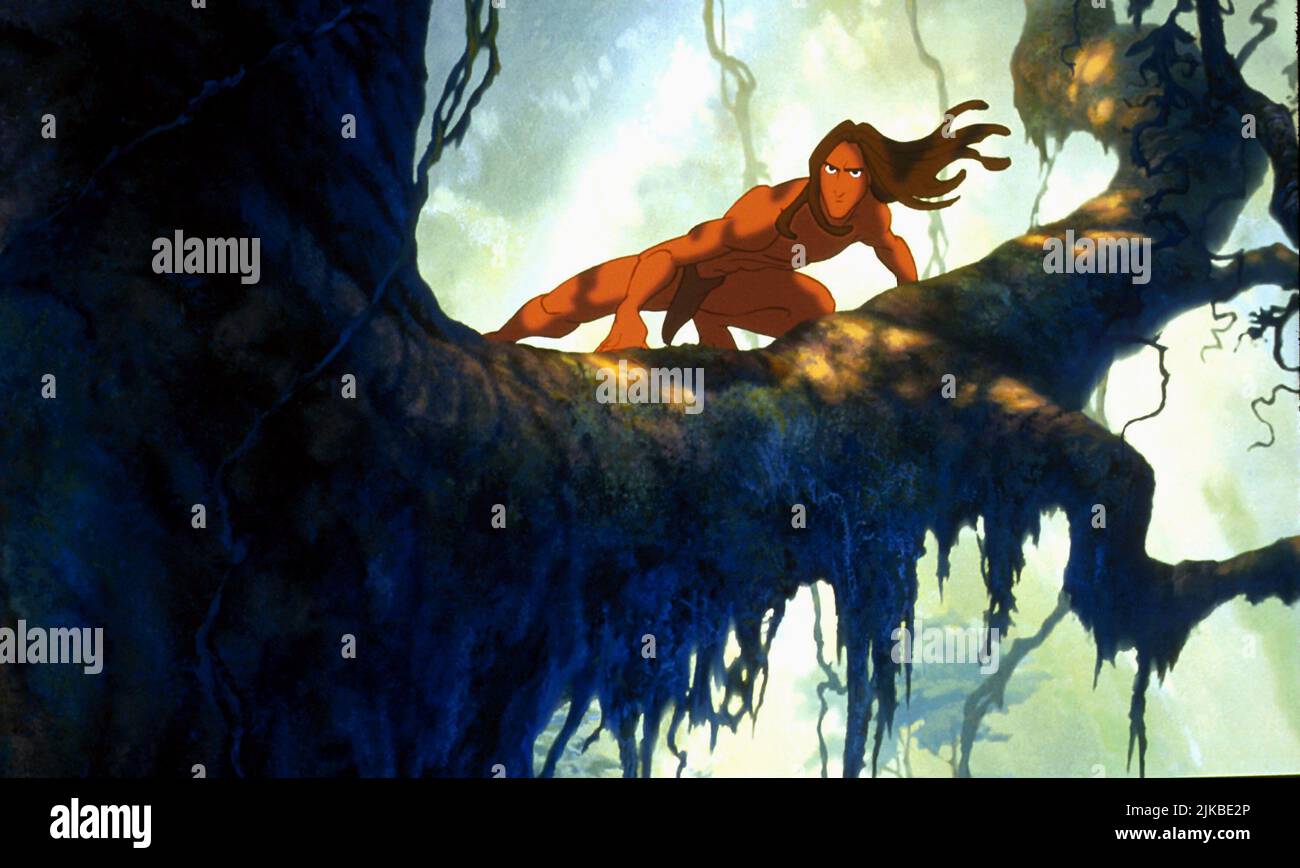 Tarzan Film Tarzan (USA 1999) Charaktere: Tarzan Regisseur: Chris Buck & Kevin Lima 16. Juni 1999 **WARNUNG** dieses Foto ist nur für redaktionelle Zwecke bestimmt und unterliegt dem Urheberrecht von DISNEY und/oder dem Fotografen, der von der Film- oder Produktionsgesellschaft beauftragt wurde. Es kann nur durch Veröffentlichungen in Verbindung mit der Werbung für den obigen Film reproduziert werden. Eine obligatorische Gutschrift für DISNEY ist erforderlich. Der Fotograf sollte ebenfalls angerechnet werden, wenn er bekannt ist. Ohne schriftliche Genehmigung der Film Company kann keine kommerzielle Nutzung gewährt werden. Stockfoto