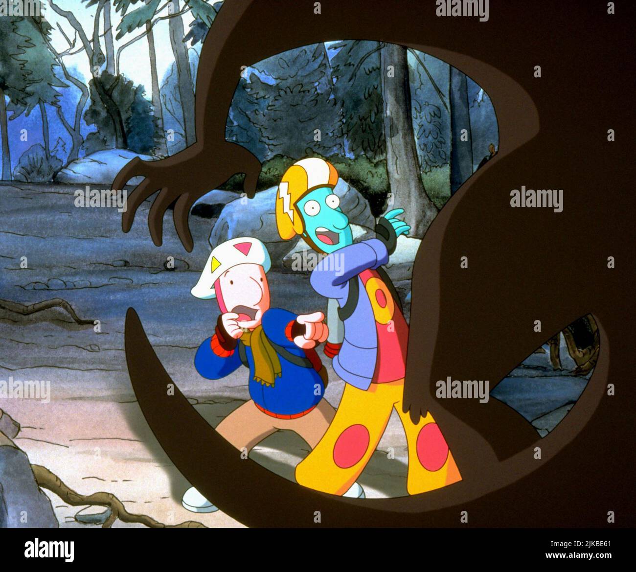 Doug Funnie, Skeeter & Monster Film Doug's 1st Movie (1999) Charaktere: Doug Funnie & Regisseur: Maurice Joyce 19. März 1999 **WARNUNG** dieses Foto ist nur für redaktionelle Zwecke bestimmt und unterliegt dem Copyright von WALT DISNEY und/oder dem Fotografen, der von der Film- oder Produktionsgesellschaft zugewiesen wurde. Es kann nur durch Veröffentlichungen in Verbindung mit der Werbung für den oben genannten Film reproduziert werden. Es ist eine obligatorische Gutschrift für WALT DISNEY erforderlich. Der Fotograf sollte ebenfalls angerechnet werden, wenn er bekannt ist. Ohne schriftliche Genehmigung der Film Company kann keine kommerzielle Nutzung gewährt werden. Stockfoto