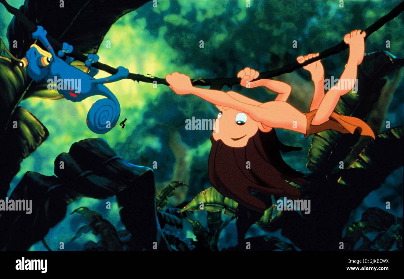 Tarzan Film Tarzan (USA 1999) Charaktere: Tarzan Regisseur: Chris Buck & Kevin Lima 16. Juni 1999 **WARNUNG** dieses Foto ist nur für redaktionelle Zwecke bestimmt und unterliegt dem Urheberrecht von DISNEY und/oder dem Fotografen, der von der Film- oder Produktionsgesellschaft beauftragt wurde. Es kann nur durch Veröffentlichungen in Verbindung mit der Werbung für den obigen Film reproduziert werden. Eine obligatorische Gutschrift für DISNEY ist erforderlich. Der Fotograf sollte ebenfalls angerechnet werden, wenn er bekannt ist. Ohne schriftliche Genehmigung der Film Company kann keine kommerzielle Nutzung gewährt werden. Stockfoto