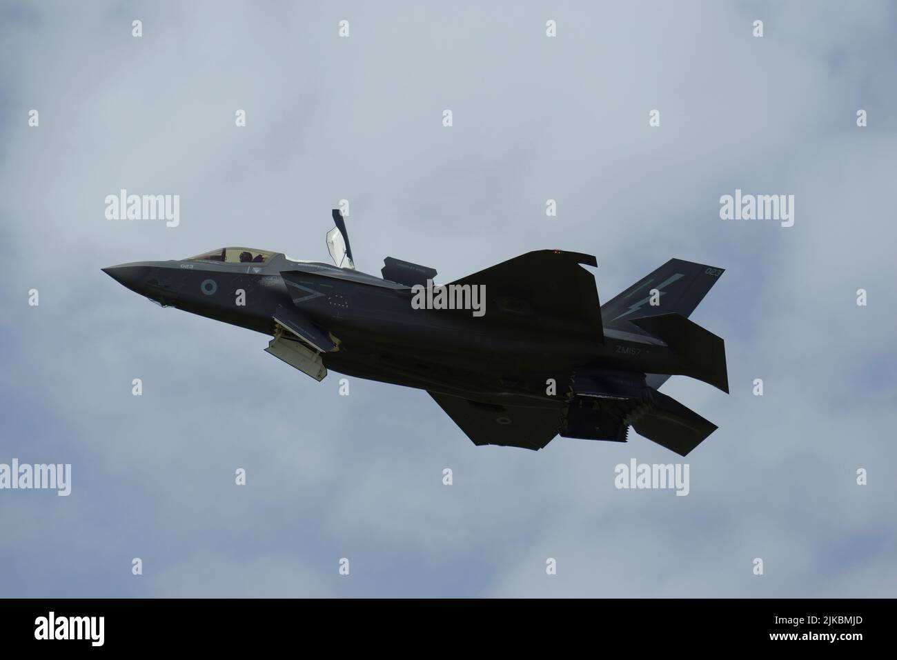 Lockheed Martin F-35B, Lightning II, 023, 617 Squadron, RAF, RIAT 2022, Fairford, Gloucestershire. Stockfoto