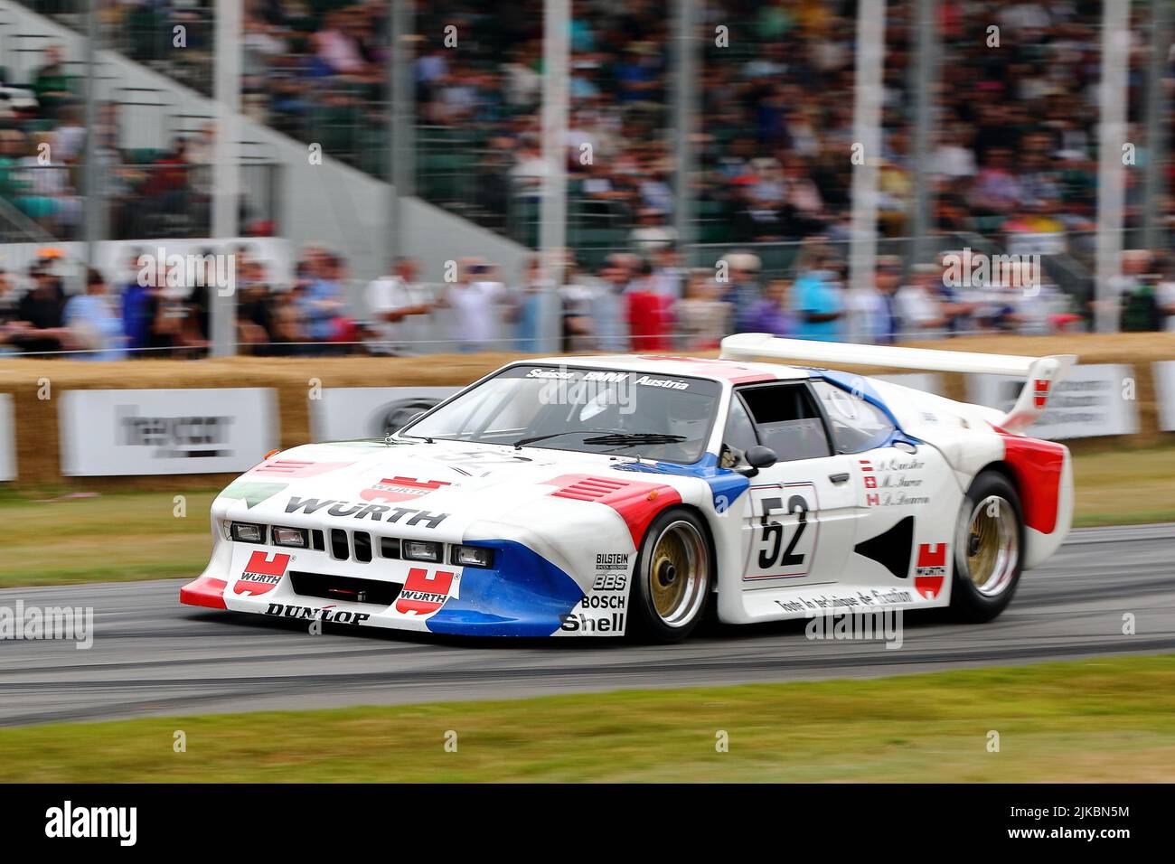 BMW M1 N 52 Le Mans Rennwagen beim Festival of Speed 2022 in Goodwood, Sussex, Großbritannien Stockfoto