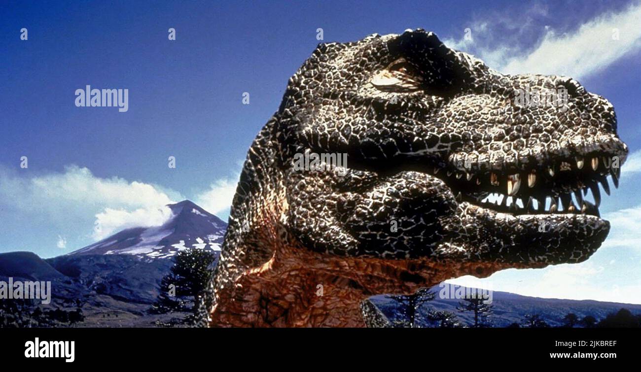 Tyranasaurus Rex Film Walking with Dinosaurs (1999) 01. Mai 1999 **WARNUNG** dieses Foto ist nur für redaktionelle Zwecke bestimmt und unterliegt dem Urheberrecht von BBC und/oder dem von der Film- oder Produktionsgesellschaft beauftragten Fotografen und kann nur durch Veröffentlichungen in Verbindung mit der Werbung für den oben genannten Film reproduziert werden. Eine obligatorische Gutschrift an die BBC ist erforderlich. Der Fotograf sollte ebenfalls angerechnet werden, wenn er bekannt ist. Ohne schriftliche Genehmigung der Film Company kann keine kommerzielle Nutzung gewährt werden. Stockfoto