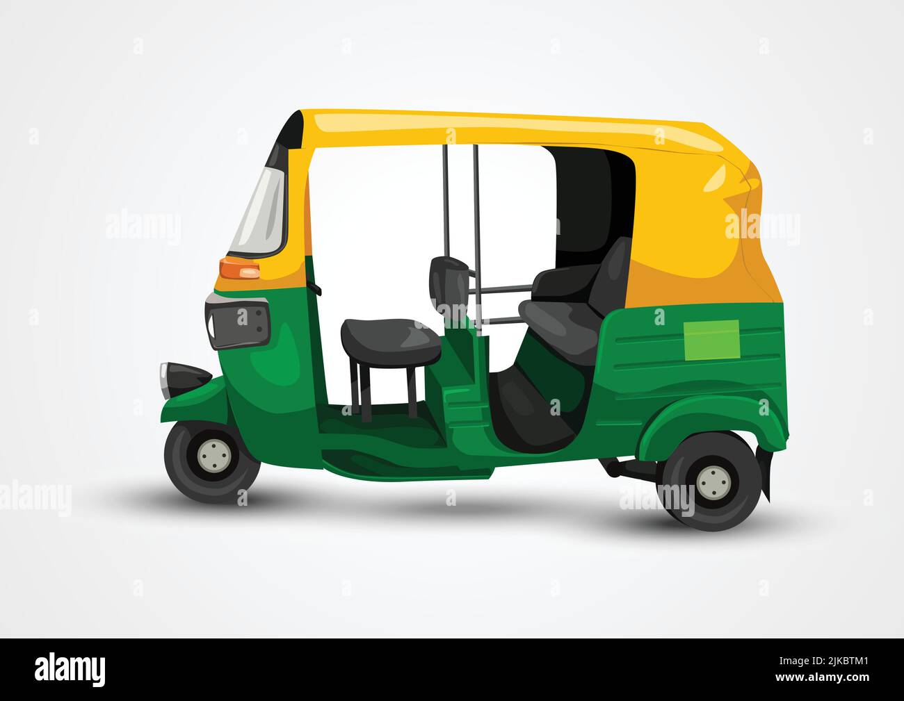 Indische Auto Rikscha Vektor Illustration Design Stock Vektor