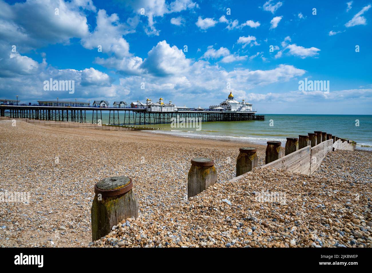 Eastbourne Pier, Eastbourne, East Sussex, England, Großbritannien Stockfoto
