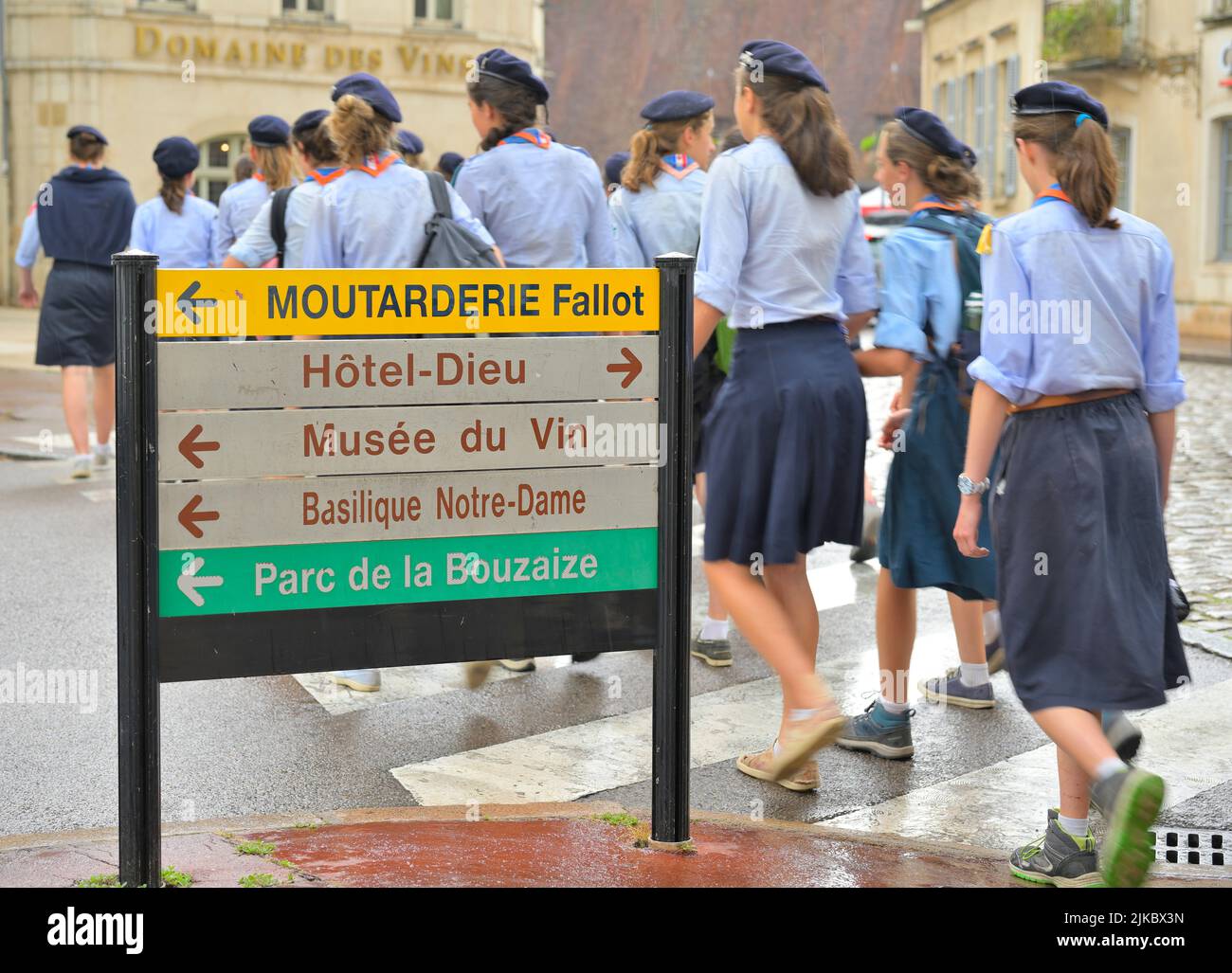 Die Altstadt von Beaune, Burgund FRfs Stockfoto