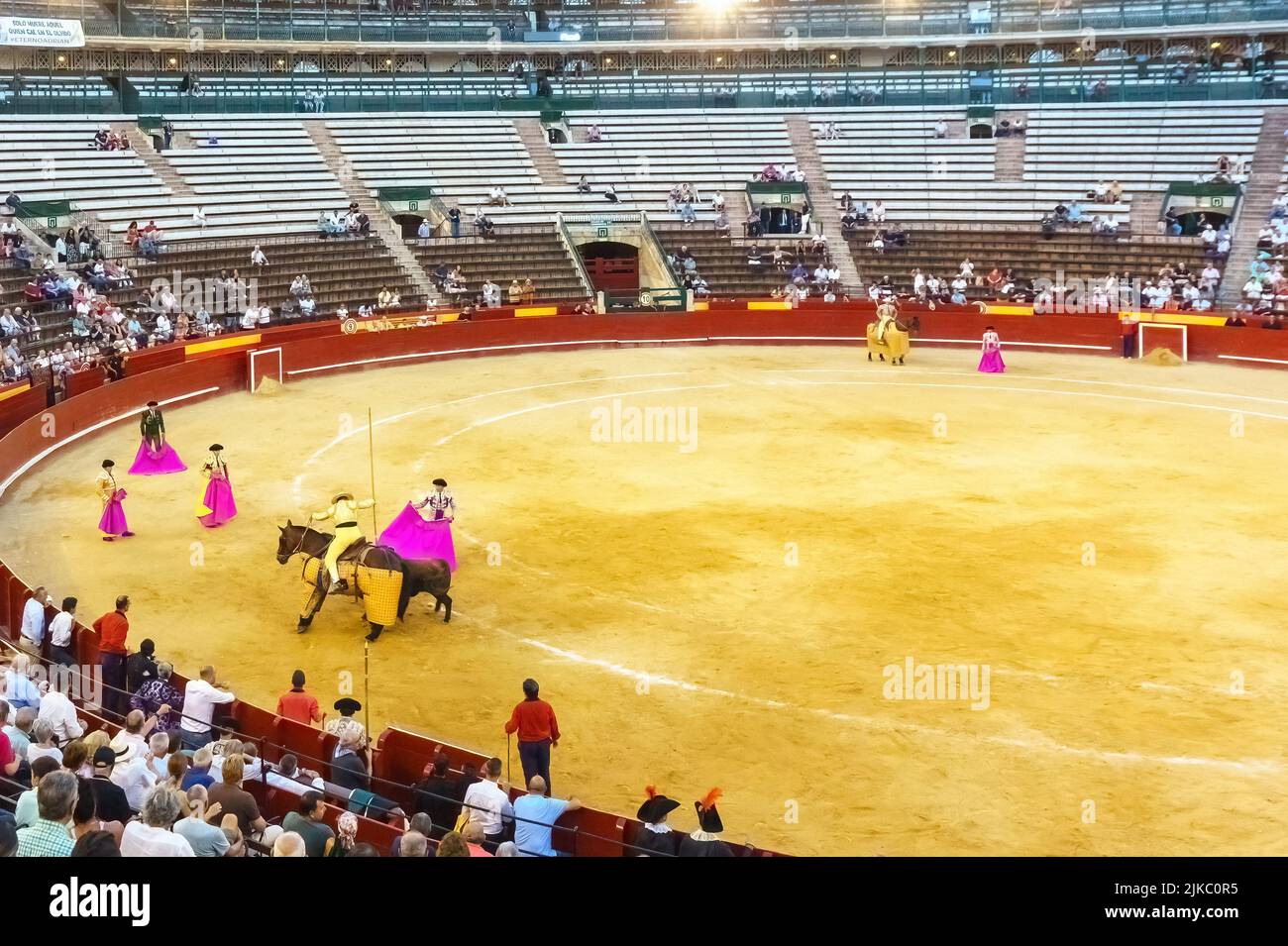 Stierkampf in der Stierkampfarena von Valencia, Spanien Stockfoto