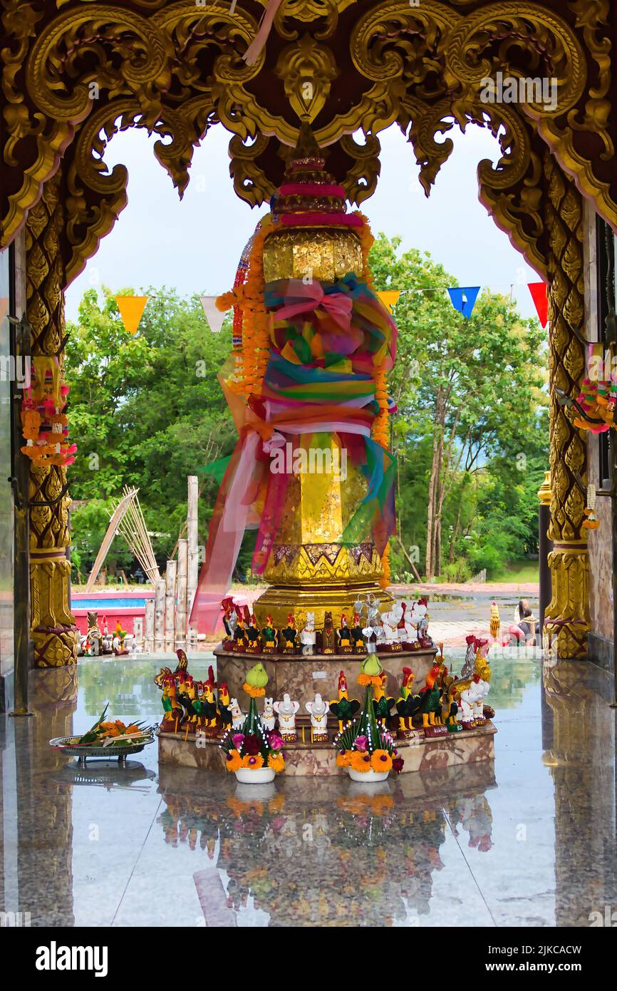 Die Stadtsäule der Stadt Phetchabun in Zentralthailand Stockfoto