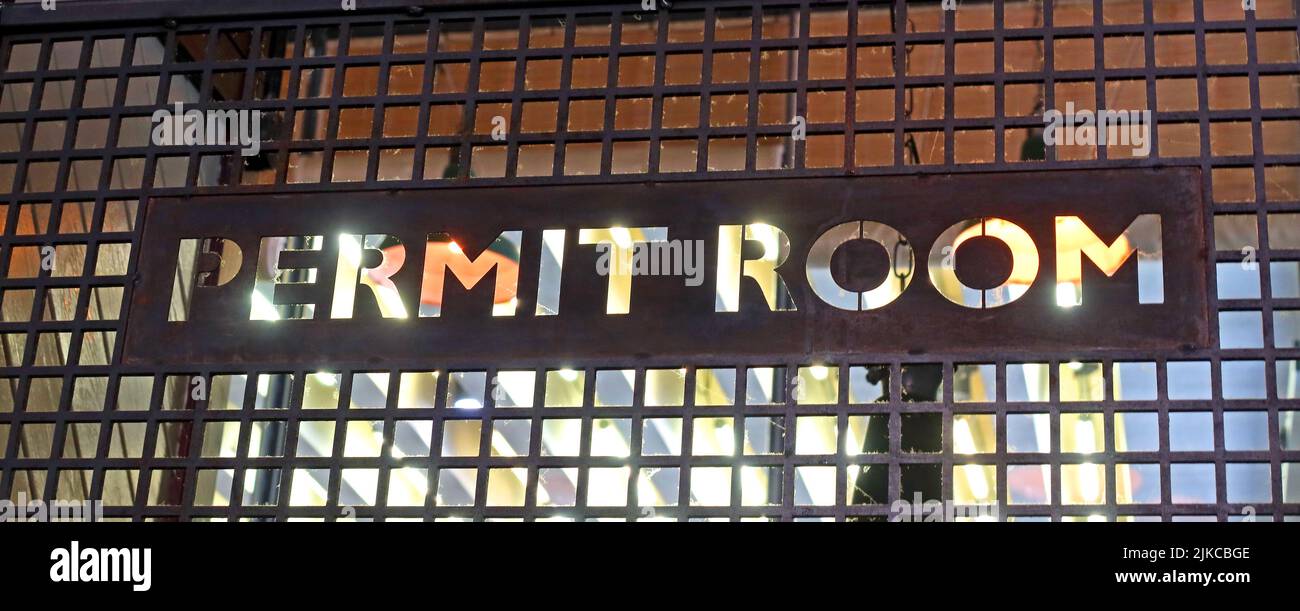 The Permit Room, Dishoom Indian Restaurant Experience, Kings Cross Coal Drop Yard, Stable St, London, England, Großbritannien, N1C 4DQ Stockfoto