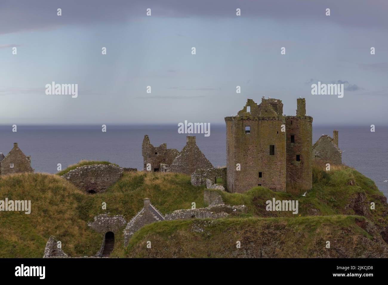 Das Schloss von Dunbar in Schottland, Großbritannien Stockfoto