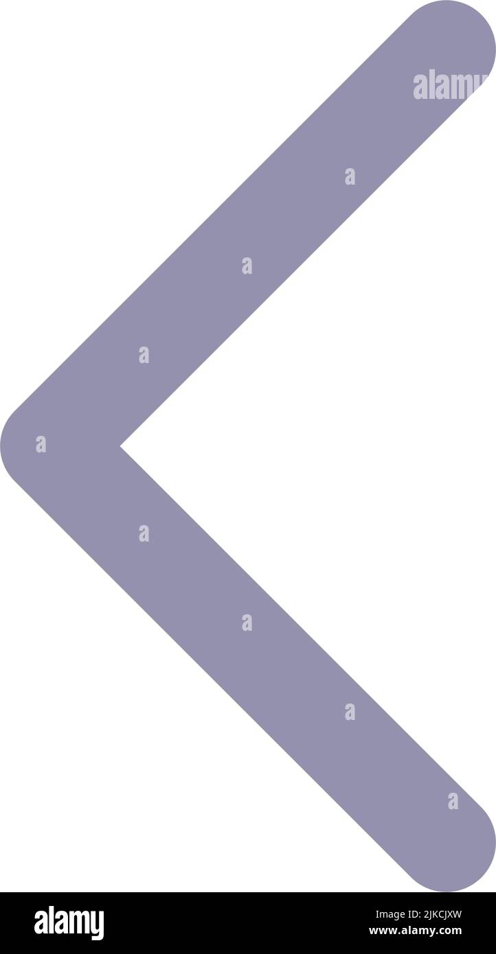 Linker Pfeil flaches UI-Symbol Stock Vektor