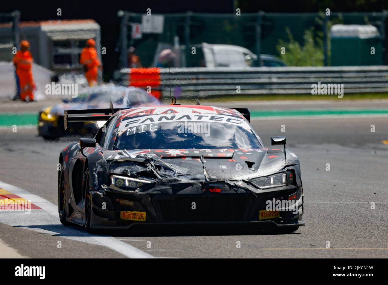 25 Audi Sport Team Sainteloc, Audi R8 LMS evo II GT3 von Lucas LEGERET, Patric NIEDERHAUSER, Christopher MIES, im Einsatz während der TotalEnergies 24 Stunden von Spa 2022, 7. Runde der Fanatec GT World Challenge Europe Powered by AWS 2022, vom 27. Bis 31. Juli, 2021 auf dem Circuit de Spa-Francorchamps in Stavelot, Belgien - Foto: Paul Vaicle / Dppi/DPPI/LiveMedia Stockfoto