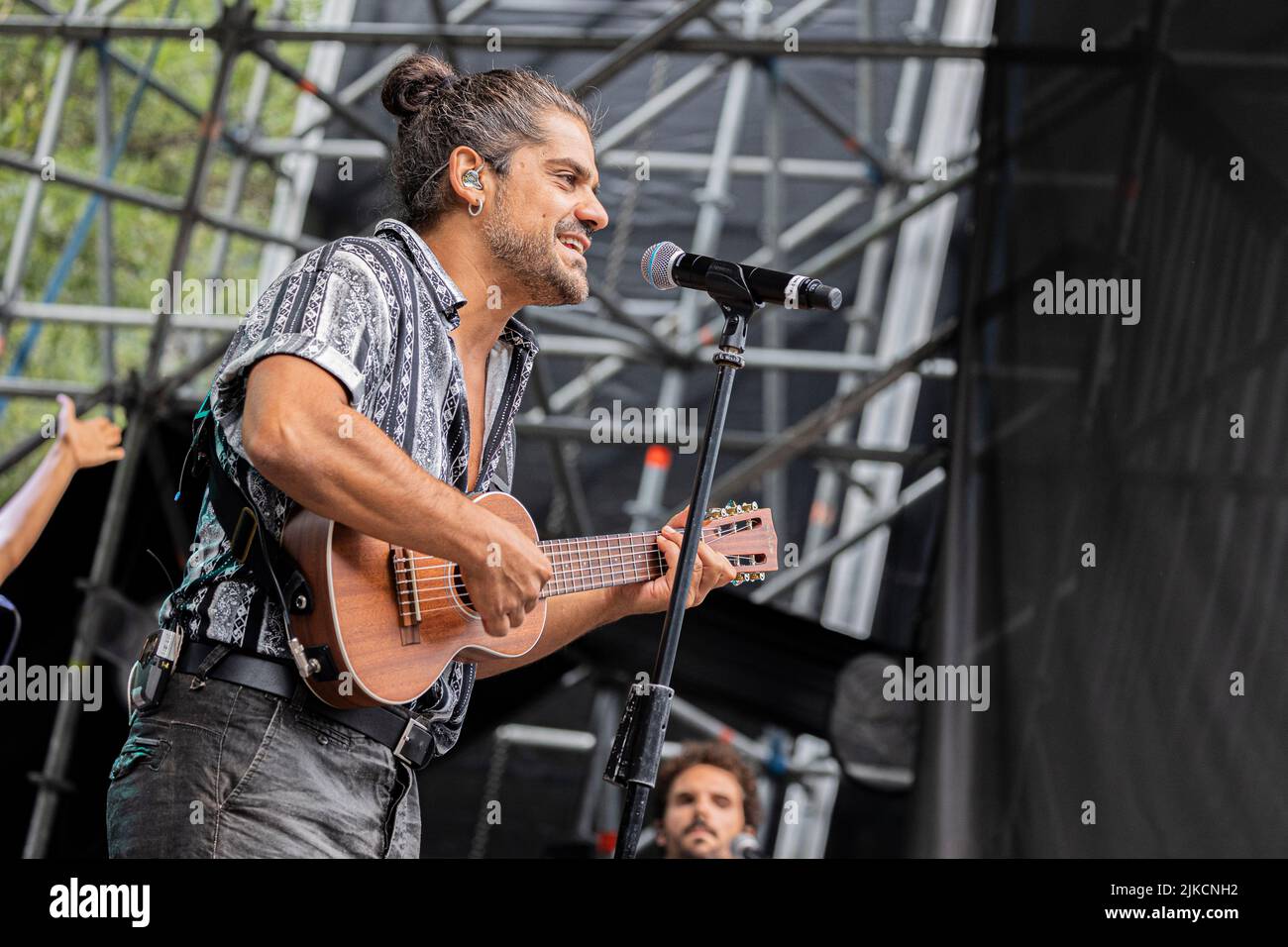 Laghi di Fusine Italien 30 Juli 2022 Mannarino - No Borders Music Festival - live im Tarvisio © Andrea Ripamonti / Alamy Stockfoto