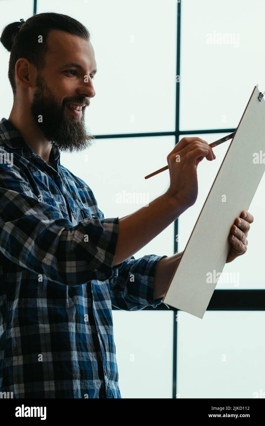 Künstler Freude Malerei Panel Ideen Fähigkeiten Hobby Stockfoto Künstler Freude Malerei Panel Ideen Fähigkeiten Hobby Stockfoto