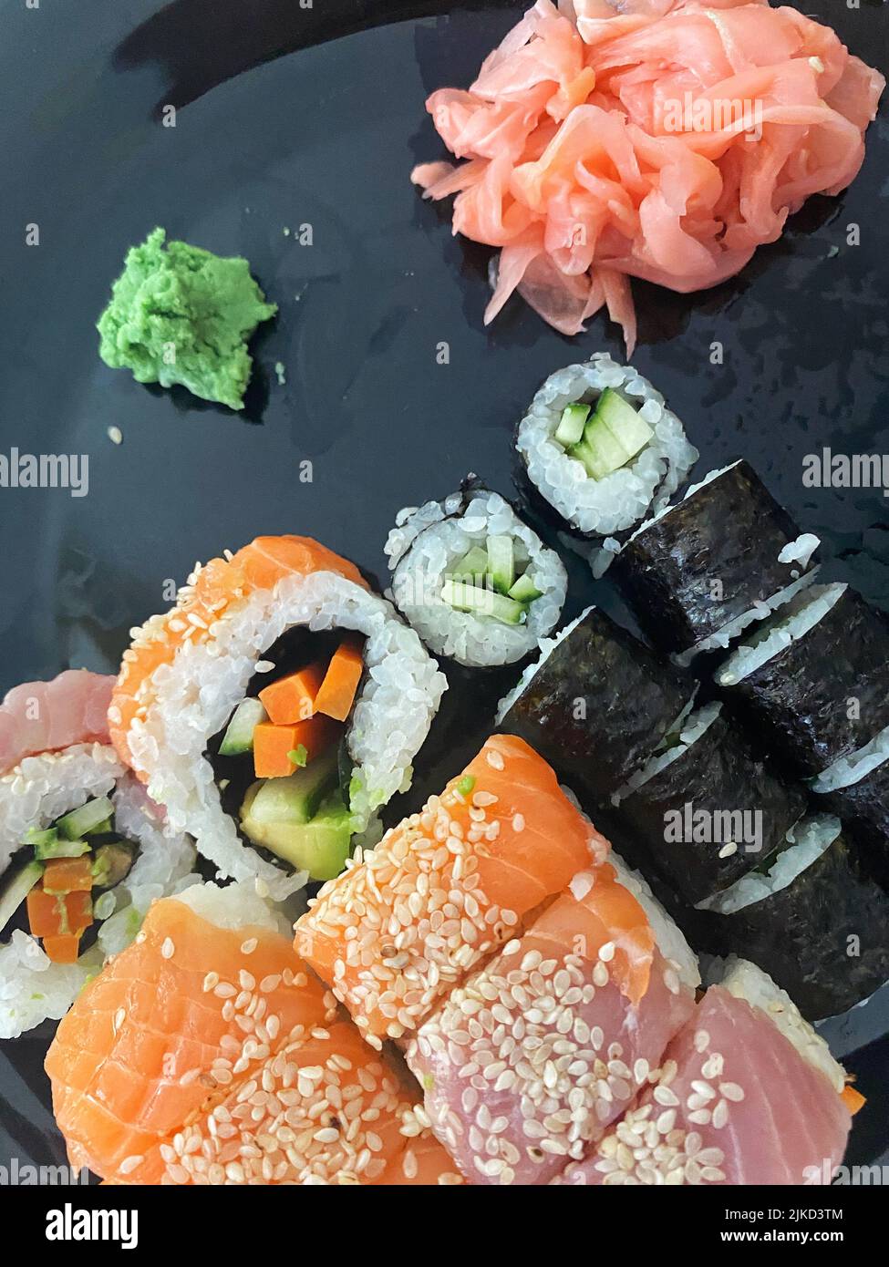 Japanische Sushi-Auswahl Stockfoto