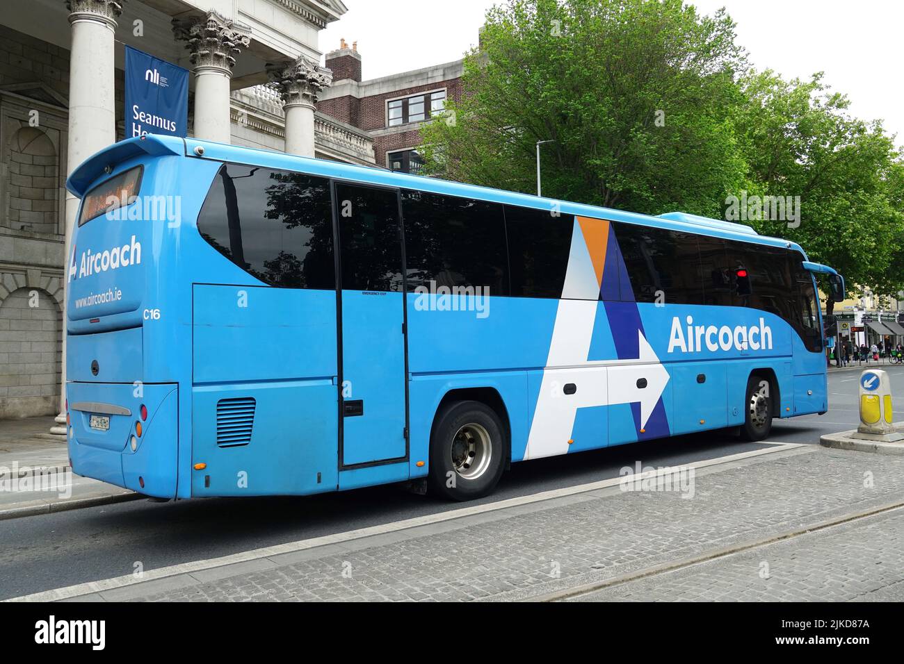 Aircoach Bus, Dublin, Baile Átha Cliath, Irland, Éire, Irland, Írország, Europa Stockfoto