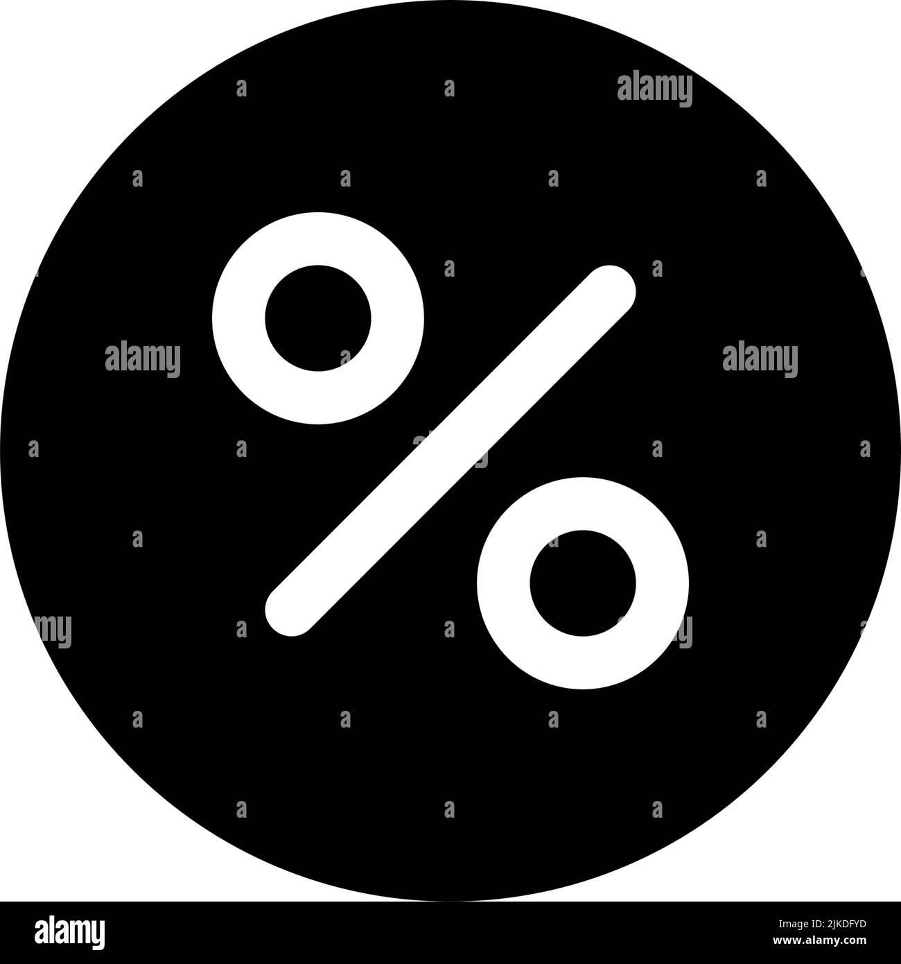 Zinssatz schwarzes Glyphen ui-Symbol Stock Vektor