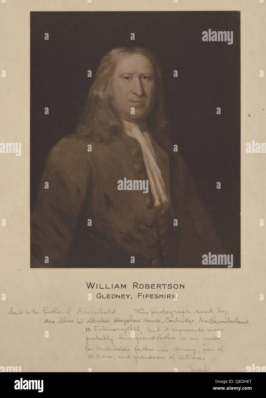 William Robertson, Gledney, Fifeshire. Archibald Robertson: Seine Tagebücher und Skizzen in Amerika, 1762-1780 Skizzen. Datum Erstellt: 1762 - 1780. Stockfoto