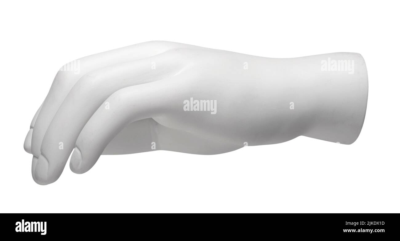 Weiße Mannequin-Hand Stockfoto