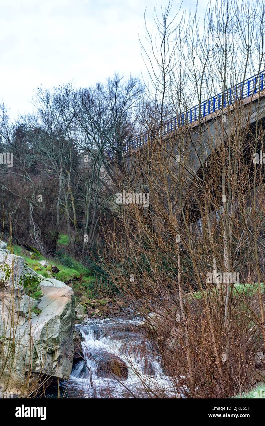 Puente Nuevo de Herrera en Galapagar, Comunidad de Madrid, España Stockfoto