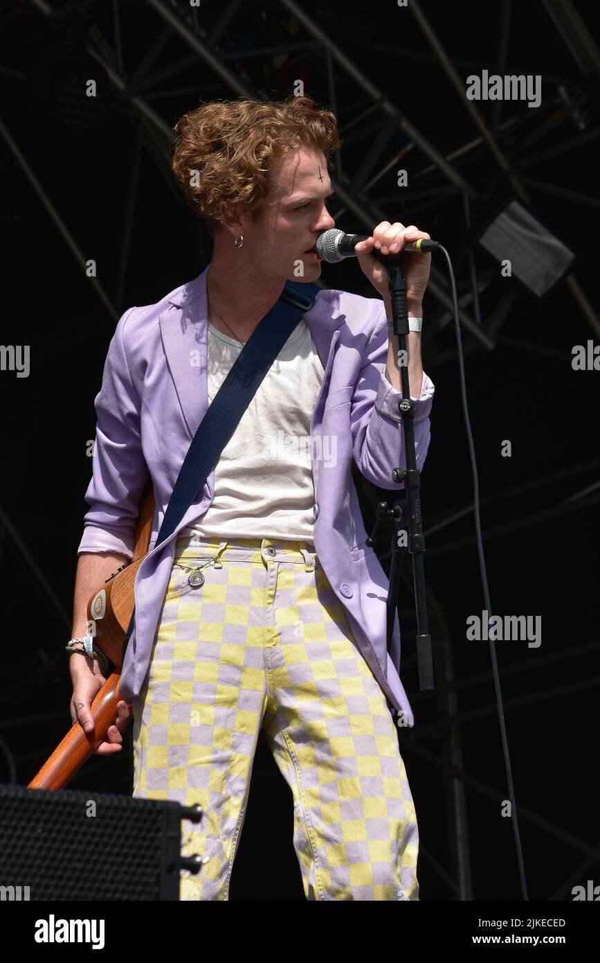 Zach Lount Von King No One Performing Live On Stage In Concert, Tag 3 Des Victorious Festival 2021 Stockfoto