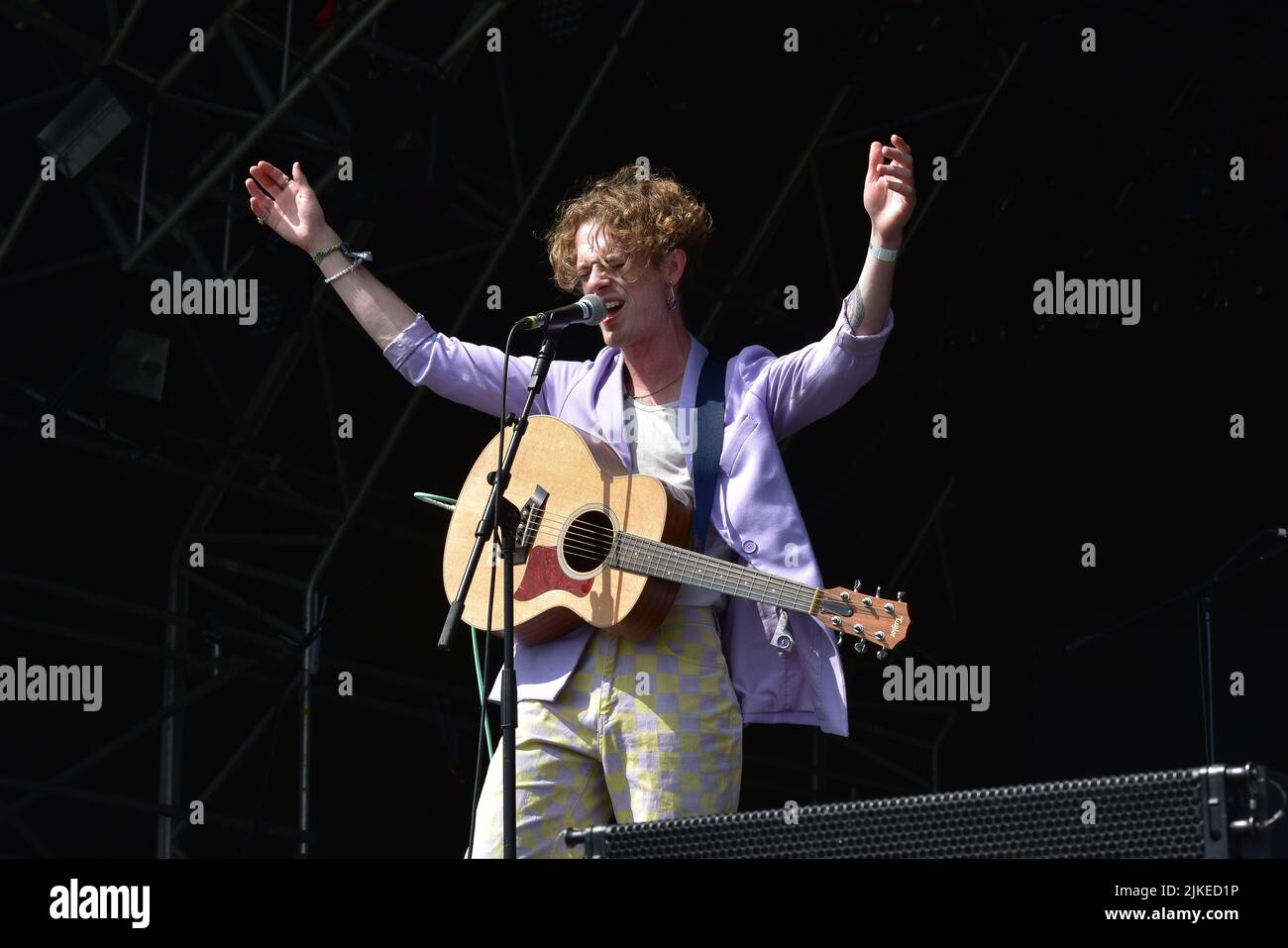 Zach Lount Von King No One Performing Live On Stage In Concert, Tag 3 Des Victorious Festival 2021 Stockfoto