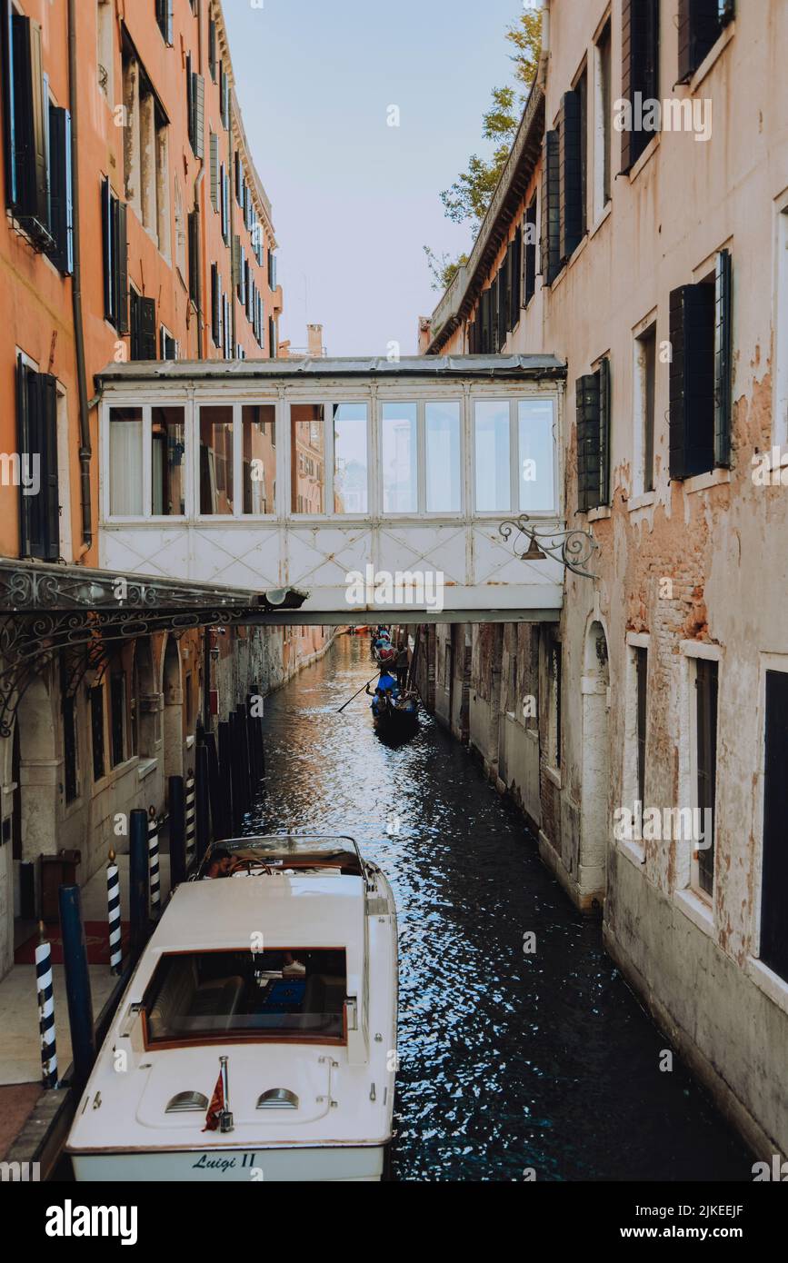 Canal Grande In Venedig. Reisen und Architektur. Italienische Häuser Stockfoto