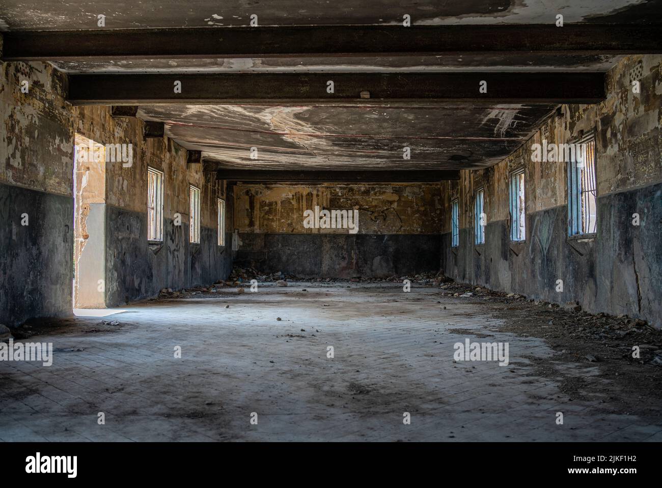 Ein verfallenes Gebäude Stockfoto