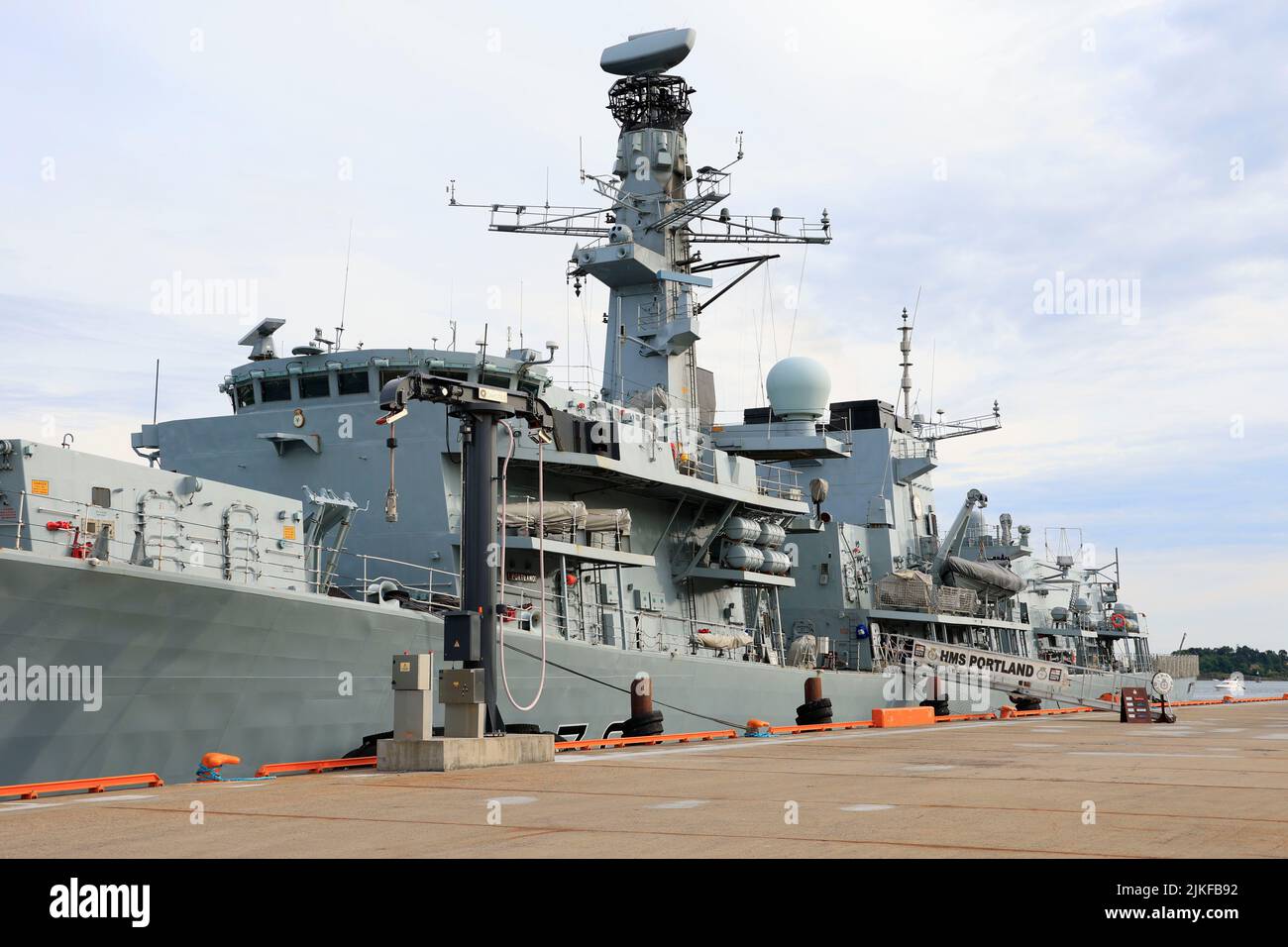 Oslo 20220723.die englische Fregatte HMS Portland besucht Oslo. Foto: Tor Erik Schroeder / NTB Stockfoto