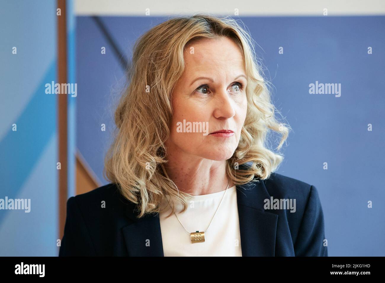 06.07.2022, Deutschland, Berlin, Berlin - Steffi Lemke, Bundesministerin für Umwelt, Naturschutz, Reaktorsicherheit und Verbraucherschutz Stockfoto